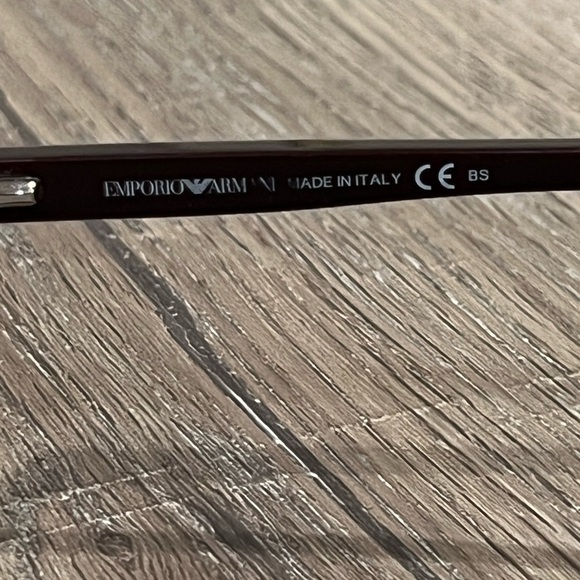 Emporio Armani Black Gradient Made in Italy Frames Glasses Lux Designer - Picture 7 of 8